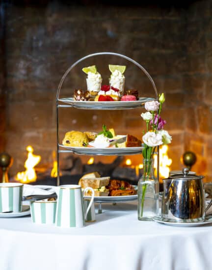 Afternoon tea set up Lobby 1 New Part Hotel