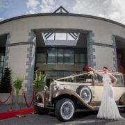 Outside Hotel Wedding Shot