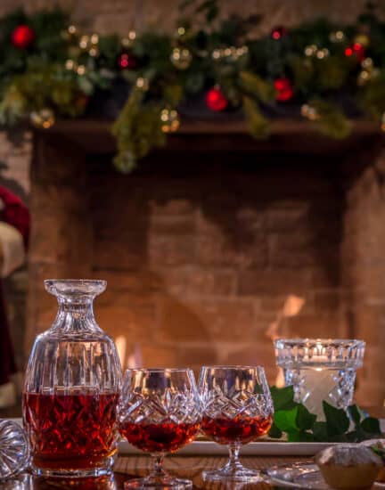 christmas by fire