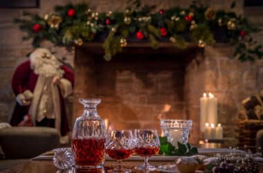 christmas by fire